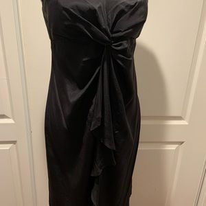 Marciano Strapless silk black dress
